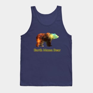 Earth Mama Bear Galaxy Colorful Birthday Gift Tank Top